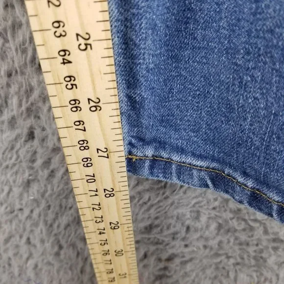 Everlane Jeans Womens 28 Medium Wash Stretch Mid Rise Skinny Leg *Read* - Picture 10 of 15